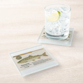 Japanse Inheemse Forel – Yamame Glazen Onderzetter