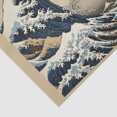 Japanse inkt, Hokusai Great Wave stijl perkament Tissuepapier (Detail)