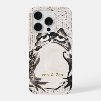 Japanse Inkt Kikker I Japanse kunst I Zwart en Wit iPhone 15 Pro Case