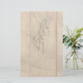 Japanse inkt op papier Gibbons Primates & Landscap (Staand voorkant)