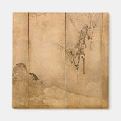 Japanse inkt op papier Gibbons Primates & Landscap Magneet (Voorkant)