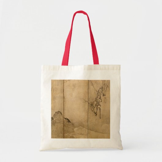 Japanse inkt op papier Gibbons Primates & Landscap Tote Bag (Voorkant)