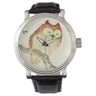  Japanse inktschets van een olifant Horloge