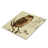  Japanse inktschets van een olifant Tegeltje (Zijkant)