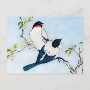  Japanse inktschets van vinken Briefkaart