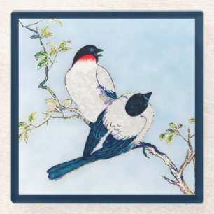  Japanse inktschets van vinken Glazen Onderzetter