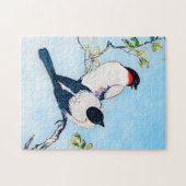  Japanse inktschets van vinken Legpuzzel (Horizontaal)