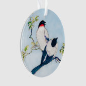 Japanse inktschets van vinken Ornament (voorkant)
