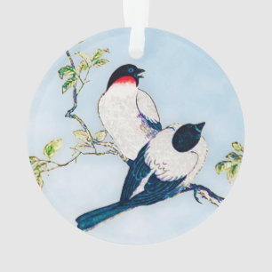 Japanse inktschets van vinken Ornament