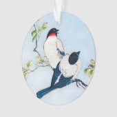Japanse inktschets van vinken Ornament (voorkant)