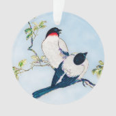 Japanse inktschets van vinken Ornament (voorkant)