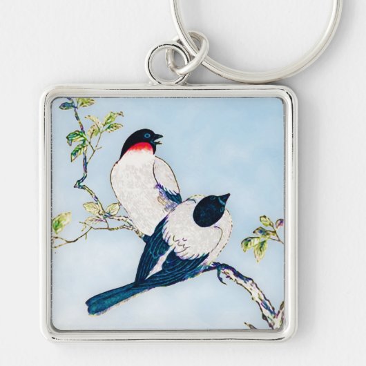  Japanse inktschets van vinken Sleutelhanger (Voorkant)