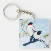  Japanse inktschets van vinken Sleutelhanger (Voorkant)