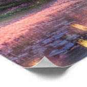 Japanse Inn in de Warm Glow van de Zonnetijd Poster (Hoek)