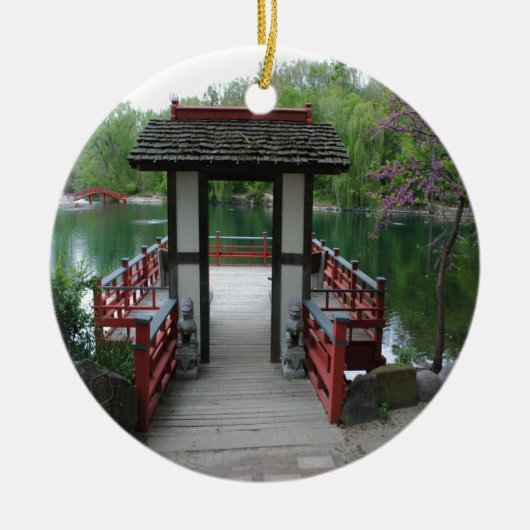 Japanse inspiratie keramisch ornament (Voorkant)