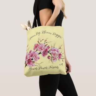 Japanse inspiratie Sakura bloemen illustratie Tote Bag
