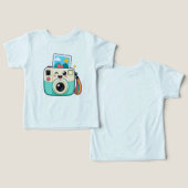 Japanse Instant Camera Peuter T-Shirt (Ontwerp Voorkant & Achterkant)