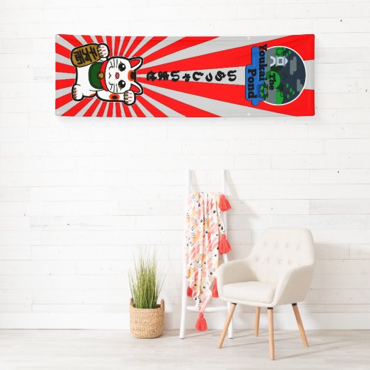 Japanse Irasshaimase Shop Welkom bij uw Logo Spandoek (Insitu)