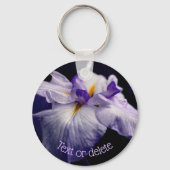 Japanse Iris Beauty Flower Persoonlijk Sleutelhanger (Voorkant)