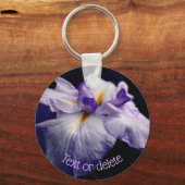 Japanse Iris Beauty Flower Persoonlijk Sleutelhanger (Voorkant)