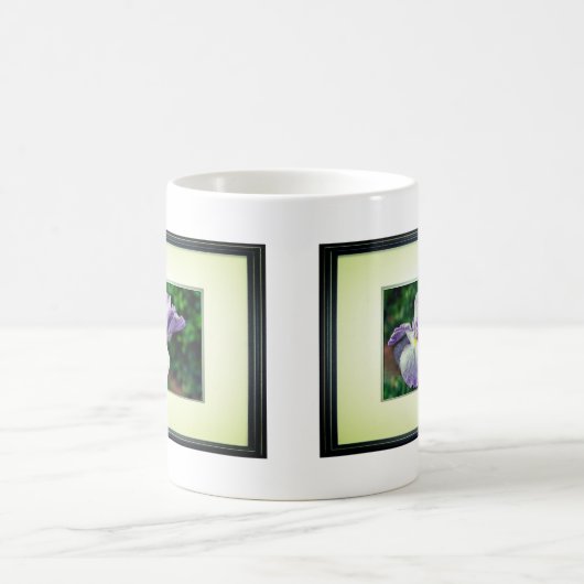 Japanse Iris-bloem ontvouwen Koffiemok (Center)