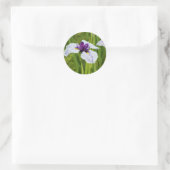 Japanse Iris Ensata Thunb Flowers Ronde Sticker (Tas)