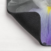 Japanse Iris Flower Black White Mousepad Muismat (Hoek)