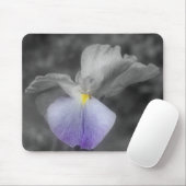 Japanse Iris Flower Black White Mousepad Muismat (Met muis)