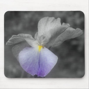 Japanse Iris Flower Black White Mousepad Muismat