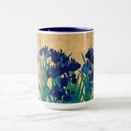 Japanse Irises (detail), Ogata Kōrin Mok (Midden)