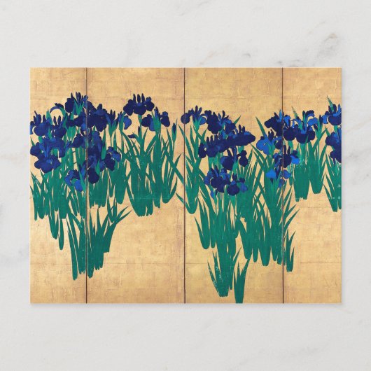 Japanse Irises, Ogata Kōrin Briefkaart (Voorkant)