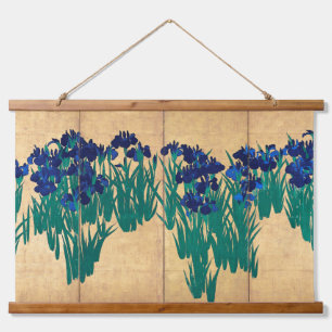 Japanse Irises, Ogata Kōrin Hangend Wandkleed