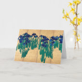 Japanse Irises, Ogata Korin Kaart (Gele Bloem)