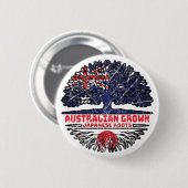 Japanse Japanse Australische Australische boomstam Ronde Button 5,7 Cm (Voorkant /achterkant)