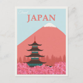 Japanse Japanse berg Fuji Travel Poster Briefkaart
