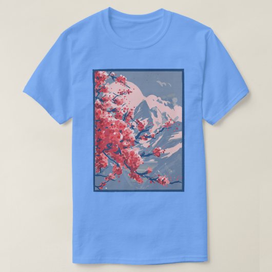 Japanse Japanse Japanse Sakura Cherry Blossom Cher T-shirt (Design voorkant)