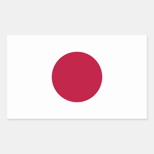 Japanse/Japanse vlag Rechthoekige Sticker (Voorkant)