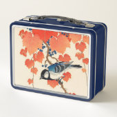  Japanse Jay Bird en Autumn Grapevine (Achterkant)