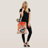 Japanse Jay Bird en Autumn Grapevine Tote Bag (Op model)