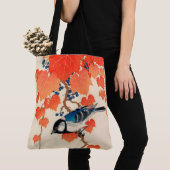 Japanse Jay Bird en Autumn Grapevine Tote Bag (Dichtbij)