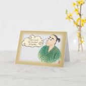 Japanse jongen uit Yukata Love 1 voor zijn Kaart (Gele Bloem)