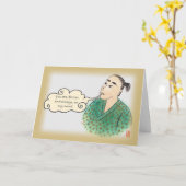 Japanse jongen uit Yukata Love 4 voor hem of haar  Kaart (Gele Bloem)