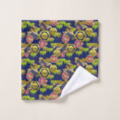 Japanse jurokugiku-patroonbadhanddoekset bad handdoek (Wasdoekje)