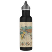  Japanse Kaart van de Wereld Waterfles (Links)