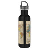  Japanse Kaart van de Wereld Waterfles (Achterkant)