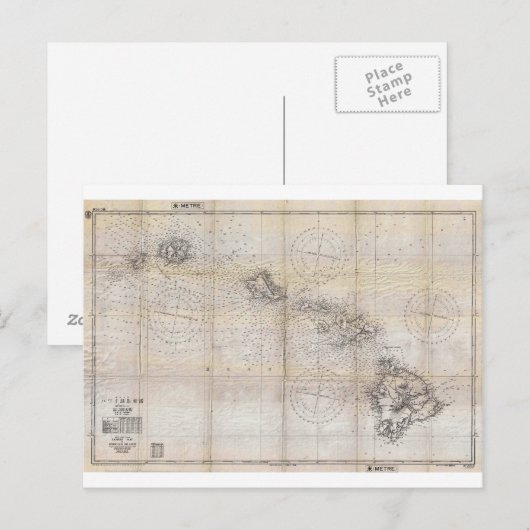 Japanse kaart van Hawaii Pearl Harbour 1939 (Voorkant / Achterkant)