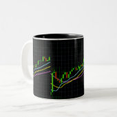 Japanse kaartenmaker tweekleurige koffiemok (Voorkant links)