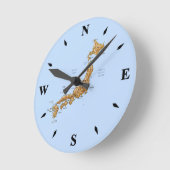 Japanse kaartklok ronde klok (Hoek)