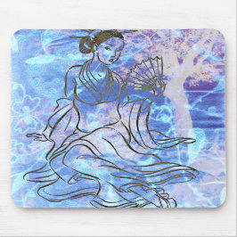 Japanse Kabuki Courtesan Fine Art Print Mousepad Muismat