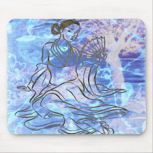 Japanse Kabuki Courtesan Fine Art Print Mousepad Muismat